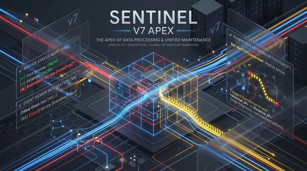 Sentinel V7 Apex — plataforma de automatización defensiva y mantenimiento unificado